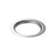 Yamazaki Tower Drain Net Holder for Kitchen Sinks, Stainless Steel Ring that Holds a Drain Net from Above in a 14.5 cm Sink Drain, 14.4 x 14.4 x 1.4 cm and 105 g, Silver
