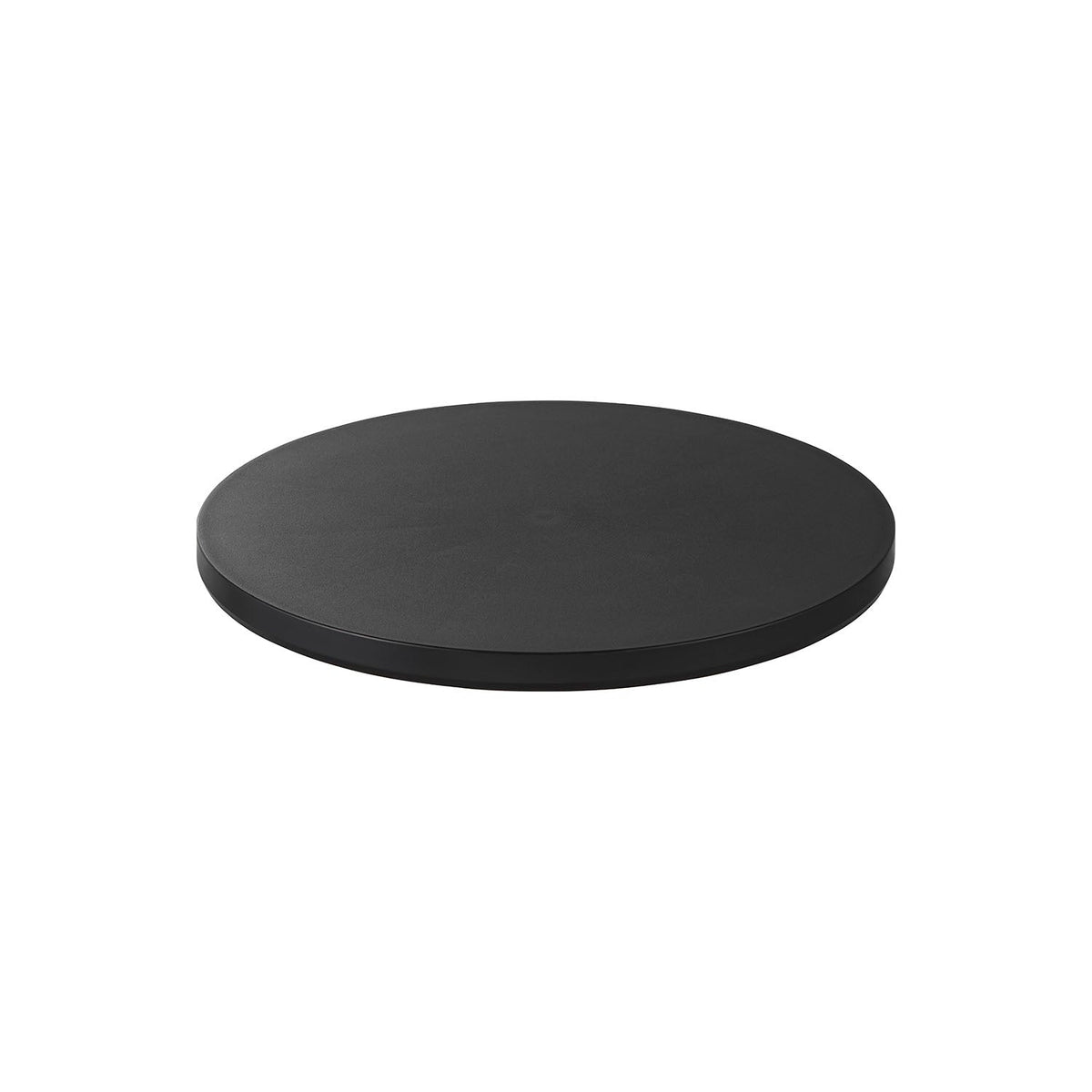 Yamazaki Tower Thin Round Plant Dolly, Large, Thin 37 cm Round Dolly on 360-Degree Casters that Holds 40 kg, 37 x 37 x 3.2 cm and 700 g, White or Black