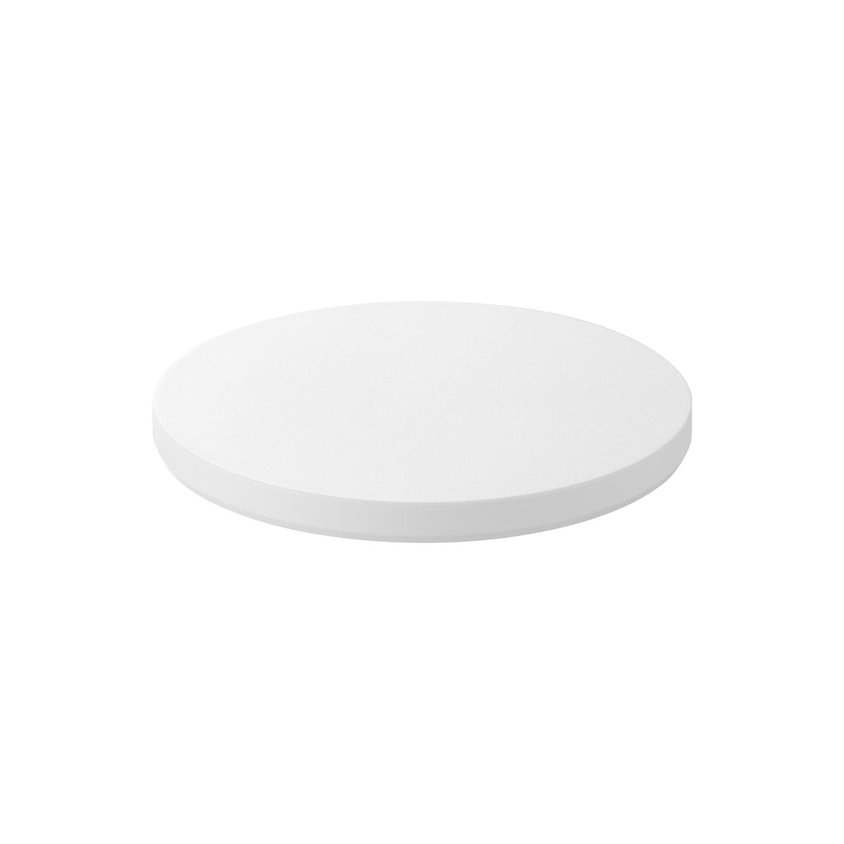 Yamazaki Tower Thin Round Dolly S, Thin 26 cm Round Caster Platform for Plant Pots and Fans, Holds 30 kg, 26 x 26 x 3.2 cm and 250 g, White or Black