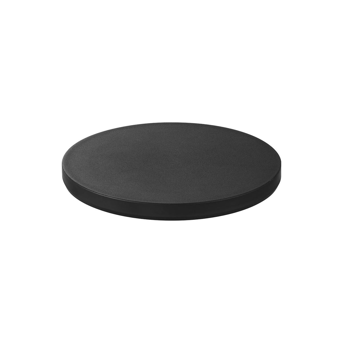 Yamazaki Tower Thin Round Dolly S, Thin 26 cm Round Caster Platform for Plant Pots and Fans, Holds 30 kg, 26 x 26 x 3.2 cm and 250 g, White or Black