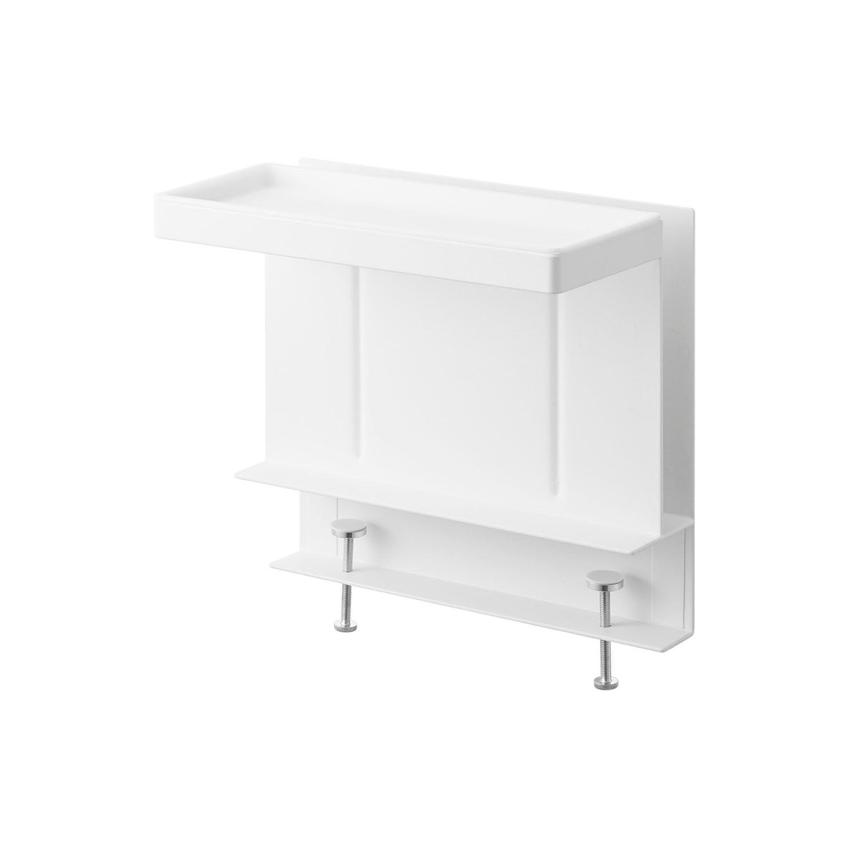 Yamazaki Tower Table-Side Menu and Seasoning Stand, Clamp-On Table-Side Stand for Seasonings and Menus with a Removable Tray, 26.2 x 14 x 23.7 cm and 2400 g, White or Black