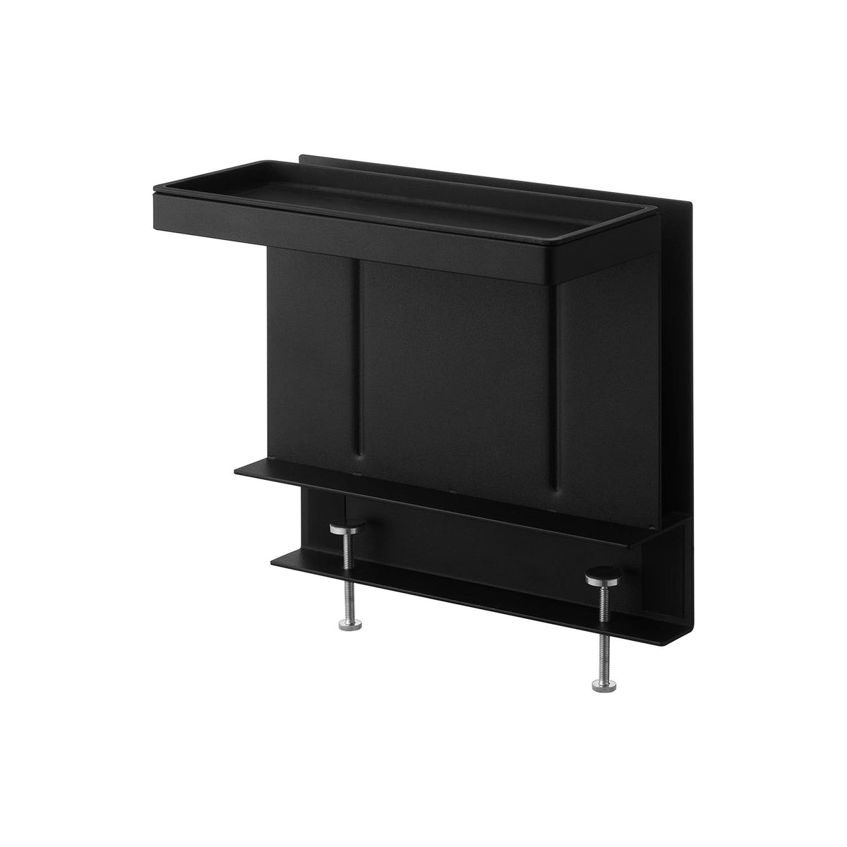 Yamazaki Tower Table-Side Menu and Seasoning Stand, Clamp-On Table-Side Stand for Seasonings and Menus with a Removable Tray, 26.2 x 14 x 23.7 cm and 2400 g, White or Black