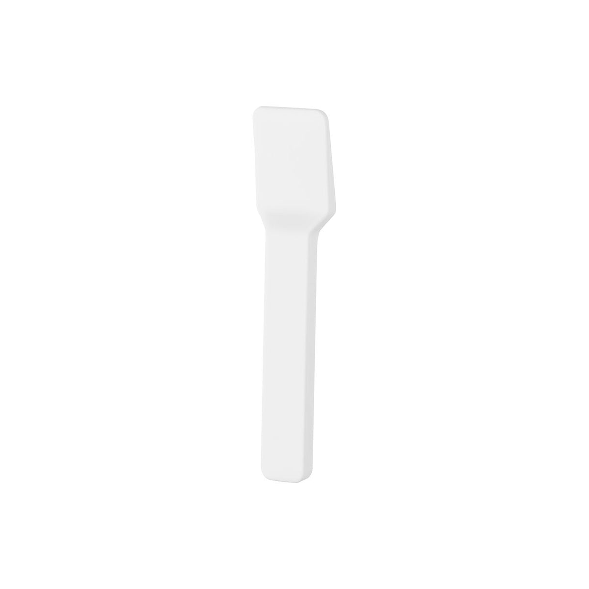 Yamazaki Tower Magnetic Silicone Cosmetic Spatula, Slim Silicone Spatula with a Magnet that Sticks to a Steel Wall so the Tip Does Not Touch It, Heat Resistant to 230 C, 2 x 0.8 x 9 cm and 10 g, White or Black