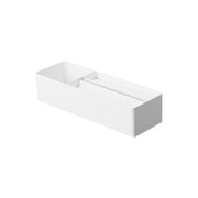 Yamazaki Tower Paper Towel and Vanity Organizer, Steel Counter Organiser for Paper Towels, Tissues and Cosmetics, 39.5 x 13.1 x 11.2 cm and 1700 g, White or Black