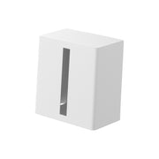 Yamazaki Tower Upright Half-Size Tissue Case, Small Steel Case for Half-Size Tissue that Stands Upright or Lies Flat, Upright 12.5 x 7.8 x 13.2 cm; flat 12.5 x 13.2 x 7.1 cm and 370 g, White or Black