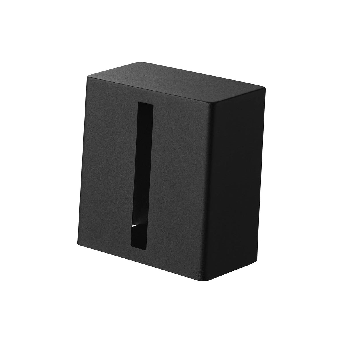 Yamazaki Tower Upright Half-Size Tissue Case, Small Steel Case for Half-Size Tissue that Stands Upright or Lies Flat, Upright 12.5 x 7.8 x 13.2 cm; flat 12.5 x 13.2 x 7.1 cm and 370 g, White or Black