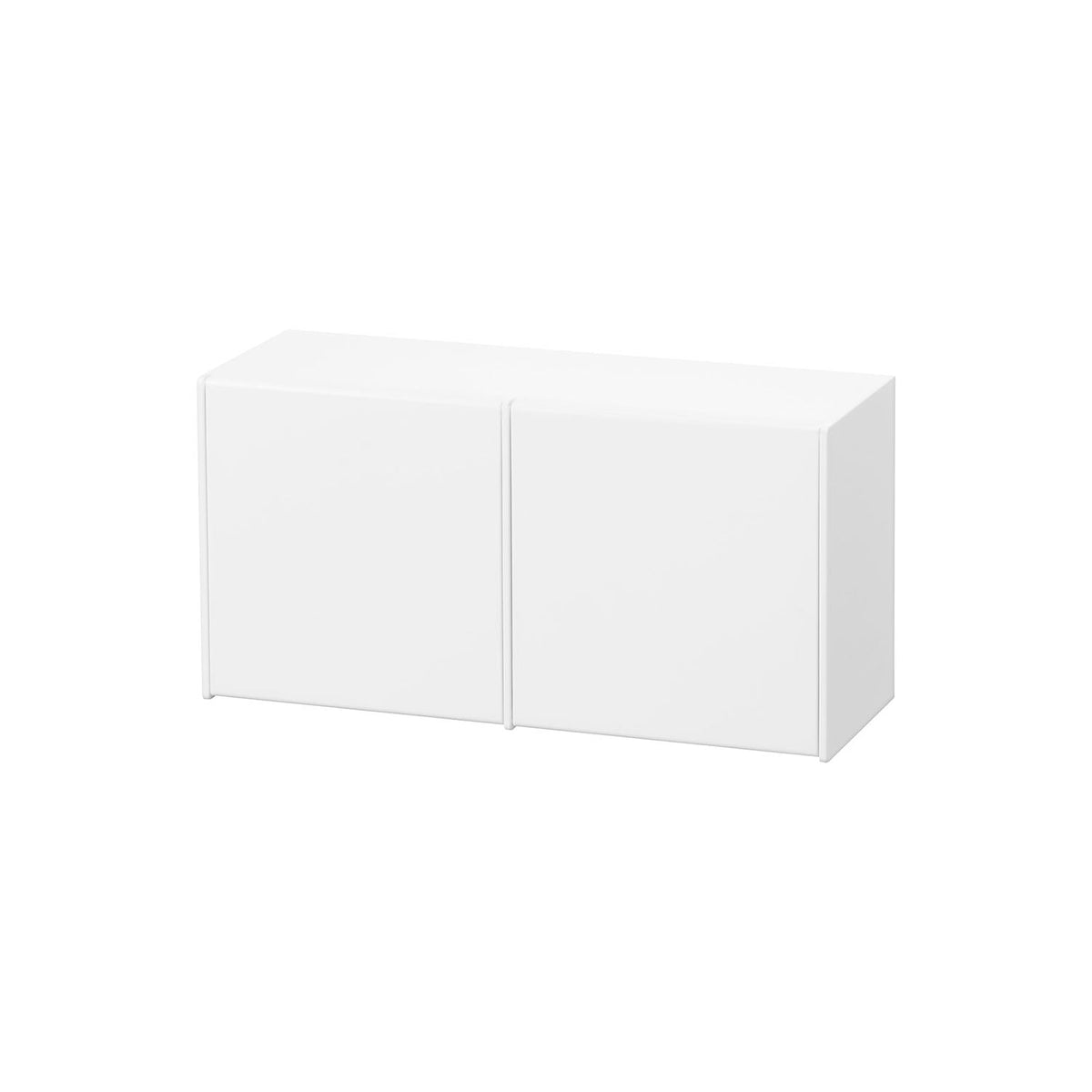 Yamazaki Tower Film-Hook Face-Powder Sachet Stocker and Dust Box, Film-Hook Wall Box that Stores Face-Powder Sachets and Doubles as a Dust Box, 19.8 x 7.3 x 10 cm and 310 g, White or Black