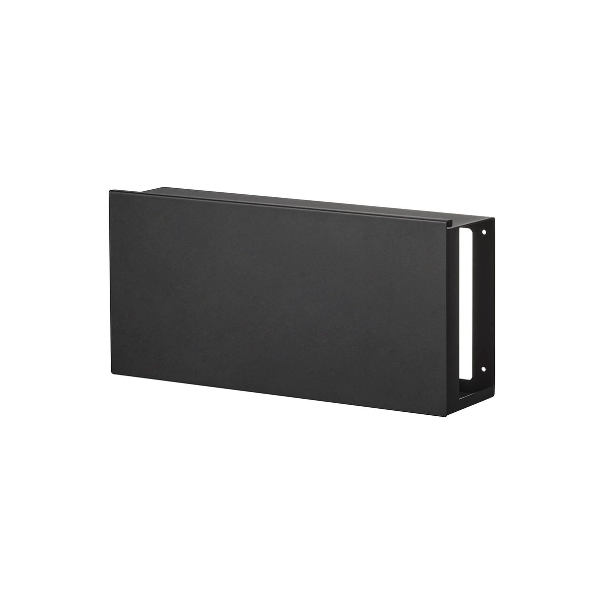 Yamazaki Tower Wall-Mounted Cable Rack That Hides the Outlet, Wall Box That Hides a Router, Power Strip and Cables with a Charging Top Plate, 40 x 10.2 x 19.4 cm and 1890 g, White or Black
