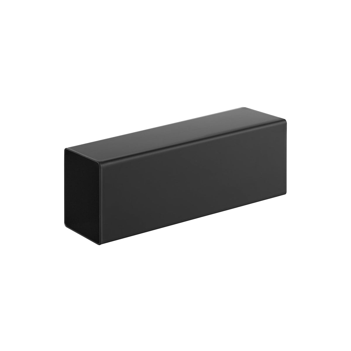 Yamazaki Tower Magnetic Plastic Wrap Holder for Induction Range Hoods, Open-Ended Holder That Sticks to a Range Hood or Steel Panel by Magnet for Wrap Rolls of Any Length, Induction Cooktops Only, 6 x 20 x 6.9 cm and 360 g, White or Black