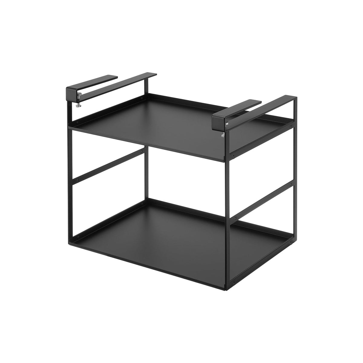 Yamazaki Tower Under-Cabinet Toaster Rack, Rack That Fits Under a Hanging Cabinet and Turns the Dead Space Into Toaster Storage, Fixes With Screws, Shelf 1.4 to 2.6 cm Thick, Holds 6 kg, 40.2 x 30.5 x 41.8 cm and 4000 g, White or Black