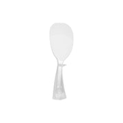 Yamazaki Tower Standing Rice Paddle, Non-Stick Rice Paddle that Stands, Lies with a Raised Tip or Hangs from a Hole, Dishwasher Safe, Heat Resistant to 160 C, 8 x 3.5 x 20 cm and 35 g, Clear or Clear Black