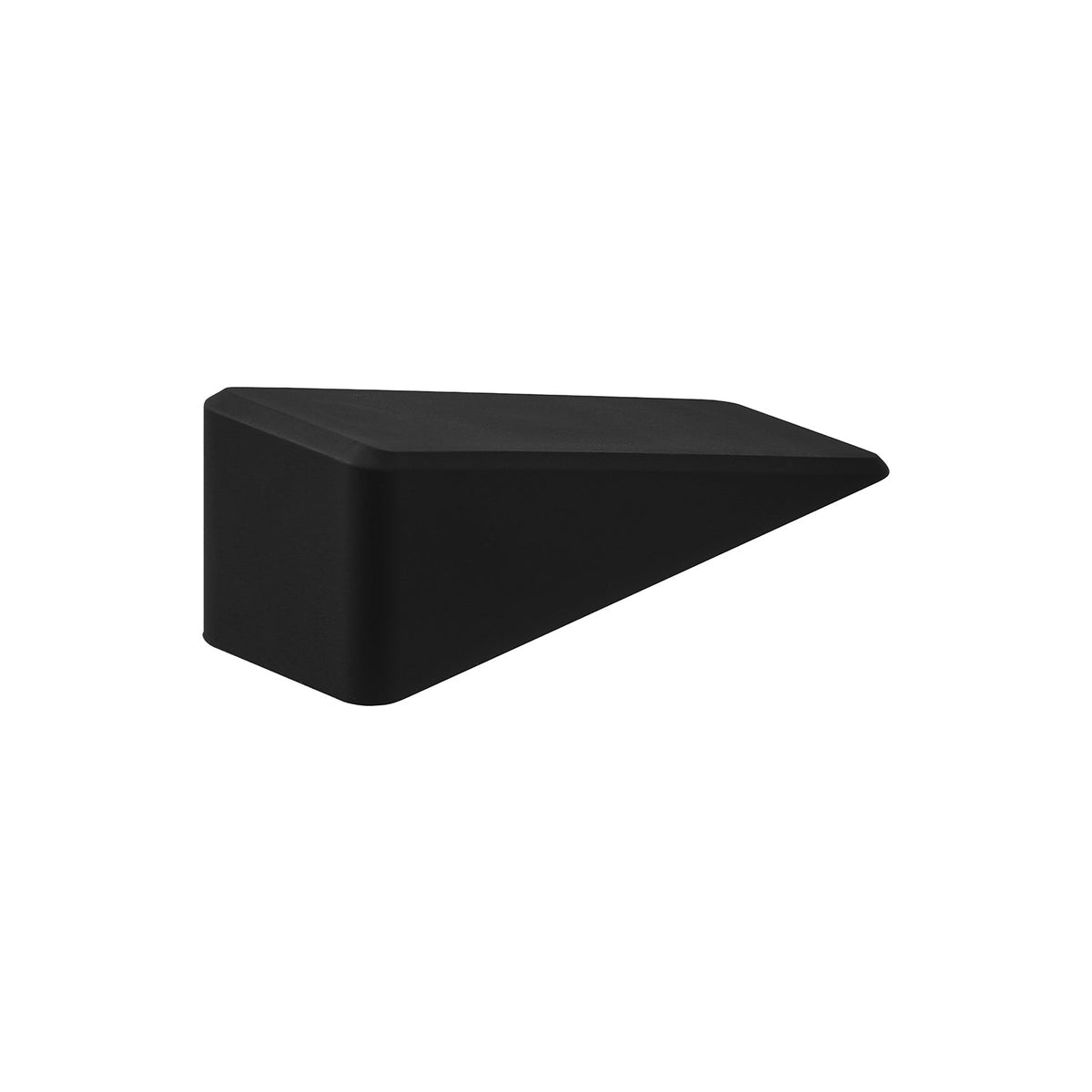 Yamazaki Tower Magnetic Silicone Door Stopper, Slide-Under Silicone Door Stopper with a Built-In Magnet that Sticks to a Steel Door When Not in Use, 3.3 x 10.6 x 4 cm and 90 g, White or Black