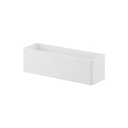 Yamazaki Tower Magnet Bathroom Storage Rack W30, Wall Rack with 3 Hooks for Shampoo Bottles and Bath Toys, Sticks to Steel, 30 x 10 x 9 cm and 840 g, White or Black