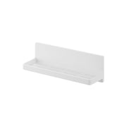 Yamazaki Tower Magnet Bathroom Tray W30, Wall Tray with 3 Hooks for Shampoo Bottles, Sticks to Steel, 30 x 10.1 x 10 cm and 750 g, White or Black