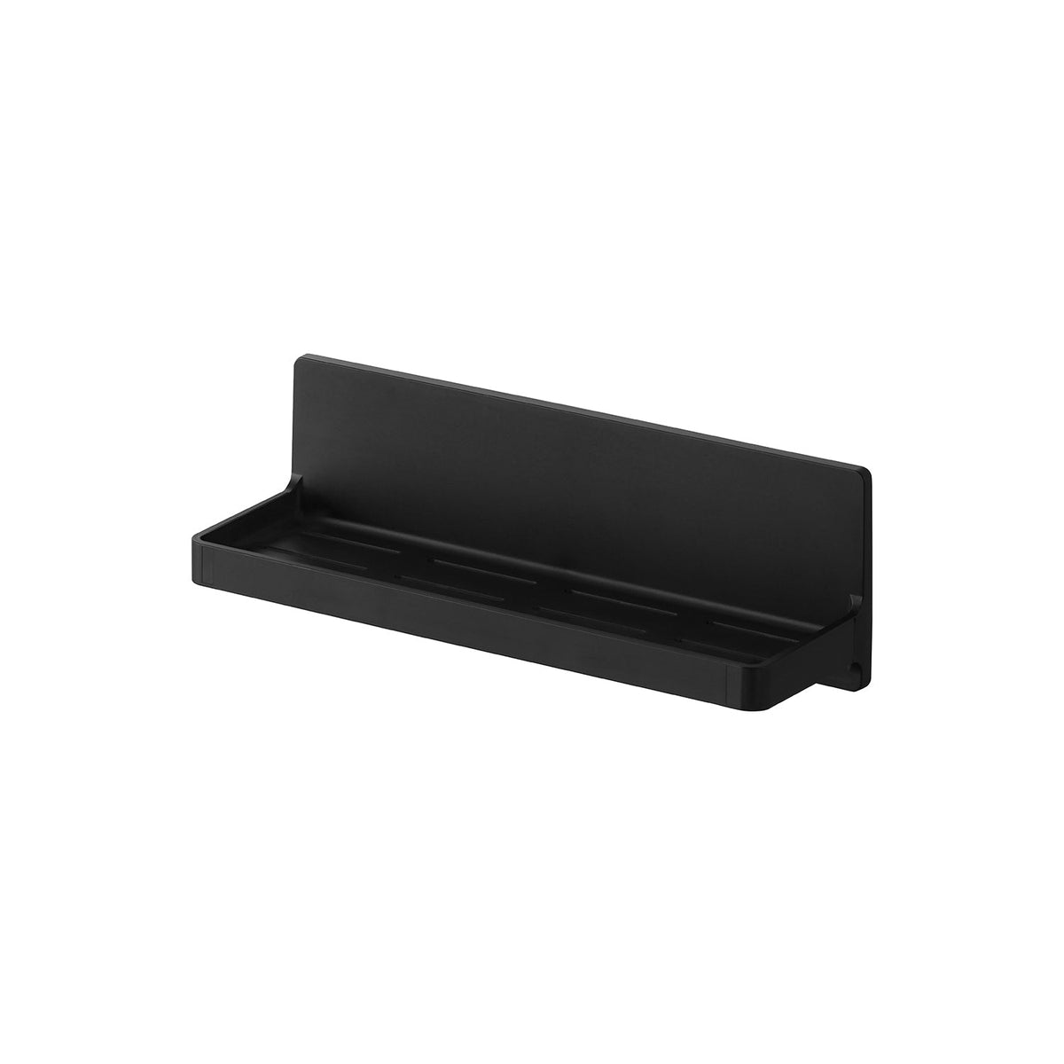 Yamazaki Tower Magnet Bathroom Tray W30, Wall Tray with 3 Hooks for Shampoo Bottles, Sticks to Steel, 30 x 10.1 x 10 cm and 750 g, White or Black