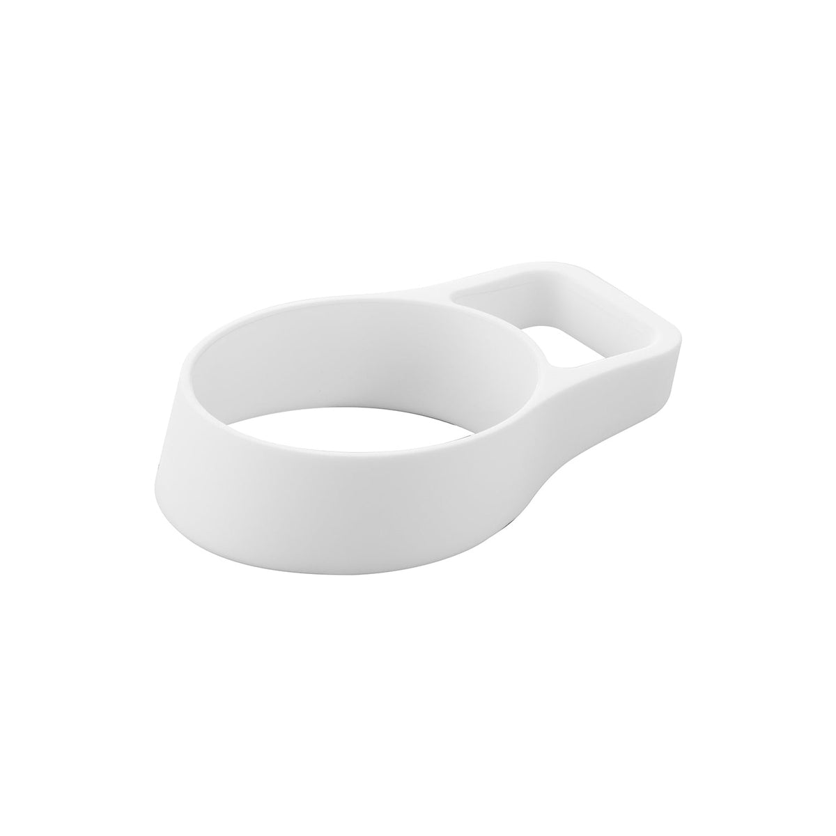 Yamazaki Tower Silicone Bottle Handle Holder, Silicone Sleeve with a Finger Loop that Gives a Handle to Flasks and Bottles 5.8 to 8 cm Across, Dishwasher Safe, 6.1 x 9.2 x 2 cm and 20 g, White or Black