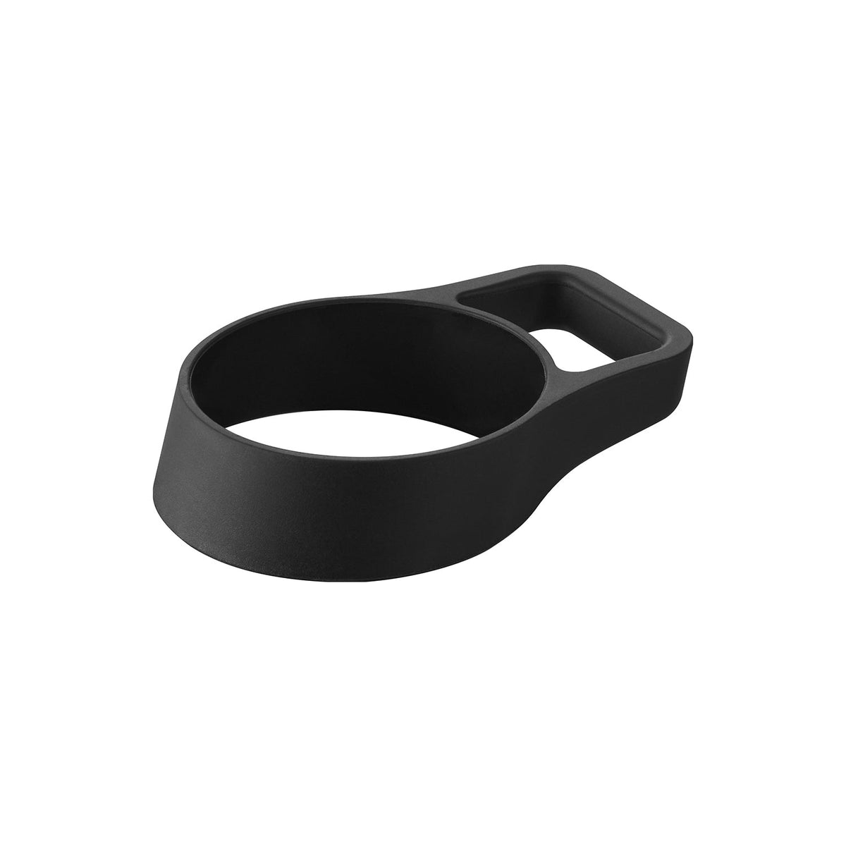 Yamazaki Tower Silicone Bottle Handle Holder, Silicone Sleeve with a Finger Loop that Gives a Handle to Flasks and Bottles 5.8 to 8 cm Across, Dishwasher Safe, 6.1 x 9.2 x 2 cm and 20 g, White or Black