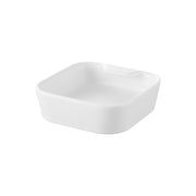 Yamazaki Tower Ceramic Ladle Stand, Round Ceramic Stand with a Peg that Holds a Ladle Upright, Dishwasher Safe, 10.5 x 10.5 x 3.1 cm and 235 g, White or Black