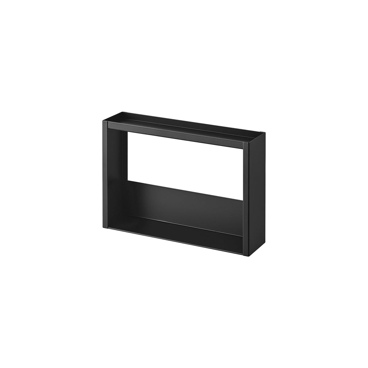 Yamazaki Tower Washroom Side Storage Rack 2-Tier, Slim Open Steel Rack for Cosmetics and Toothbrushes Beside a Basin, 30.2 x 7.2 x 21.1 cm and 940 g, White or Black