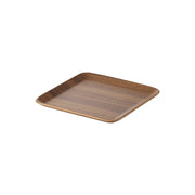 Yamazaki Rin Amenity Tray Square, Natural Wood Tray for Toiletries and Small Items, 15.8 x 15.8 x 1.4 cm and 75 g, Brown or Natural