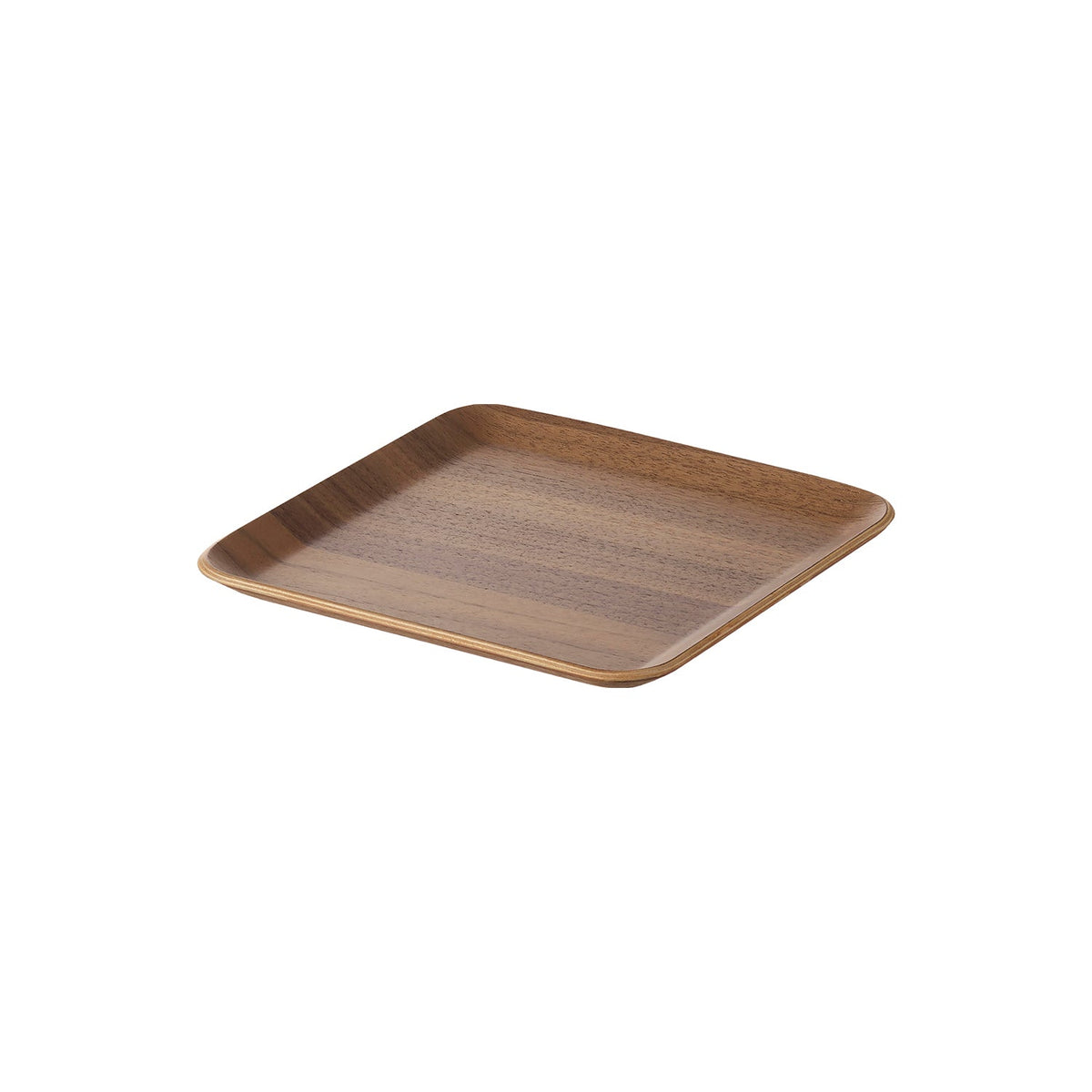 Yamazaki Rin Amenity Tray Square, Natural Wood Tray for Toiletries and Small Items, 15.8 x 15.8 x 1.4 cm and 75 g, Brown or Natural