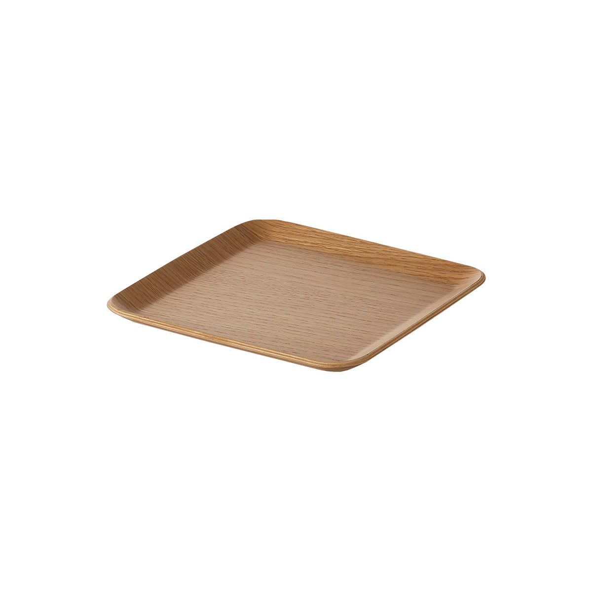 Yamazaki Rin Amenity Tray Square, Natural Wood Tray for Toiletries and Small Items, 15.8 x 15.8 x 1.4 cm and 75 g, Brown or Natural