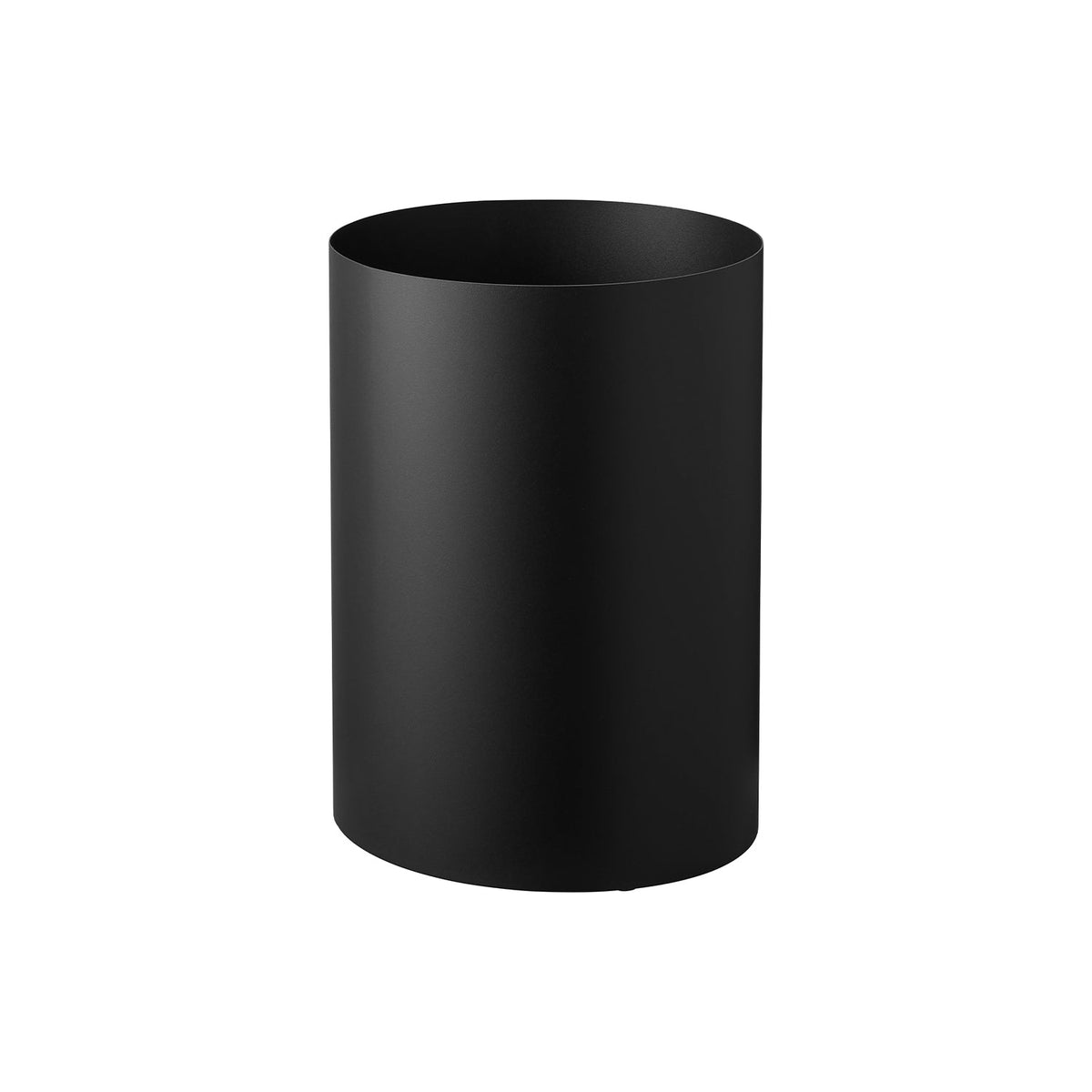 Yamazaki Tower Round Steel Trash Can 13 L, Plain Round Steel Trash Can with a 13 L Capacity, 23 x 23 x 33.1 cm and 1670 g, White or Black