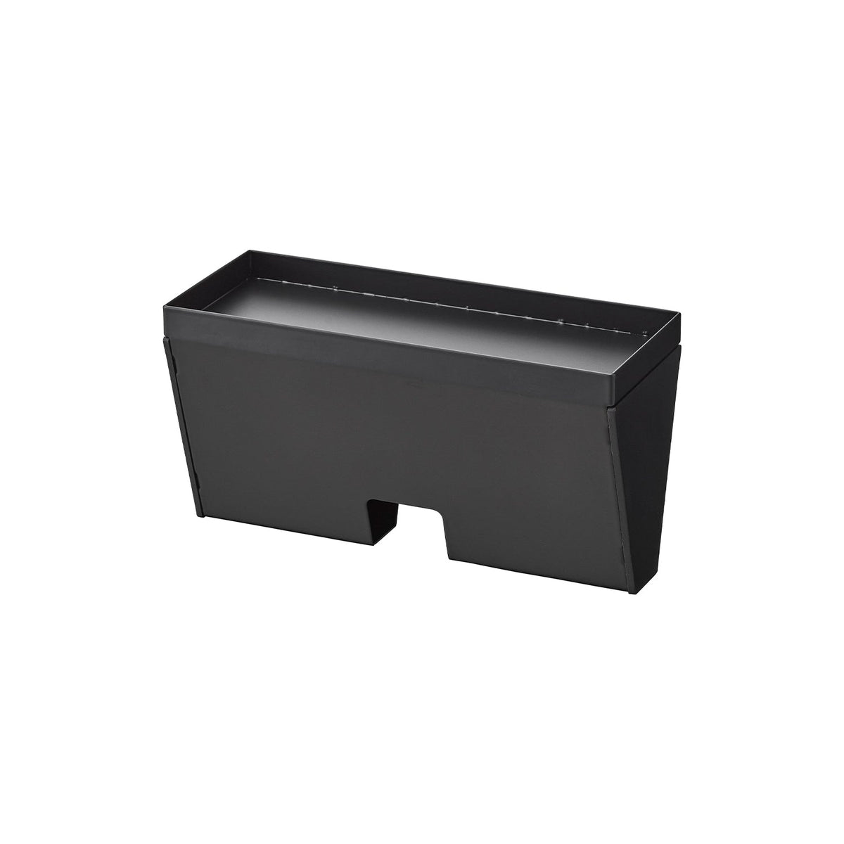 Yamazaki Tower Magnet Plastic Bag Case with Tray, Wall Case for Box-Type Plastic Bags with a Top Tray, Sticks to Steel, 23.1 x 9.4 x 12.1 cm and 840 g, White or Black