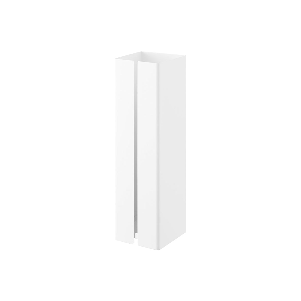 Yamazaki Tower Wall-Mounted Umbrella Stand, Wall-Hung Steel Umbrella Stand for Six to Eight Long Umbrellas, Pins and Screws Included, 14 x 14.8 x 49.3 cm and 2510 g, White or Black