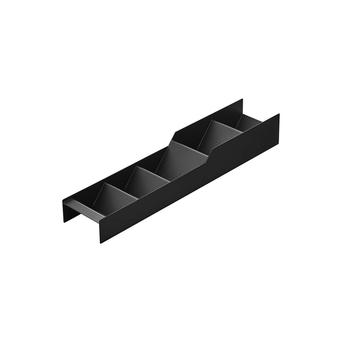 Yamazaki Tower Spice Rack for a Drawer Beside the Hob, Slanted Steel Spice Rack That Fits a Drawer Beside the Hob, 8.3 x 41.1 x 5.9 cm and 600 g, White or Black