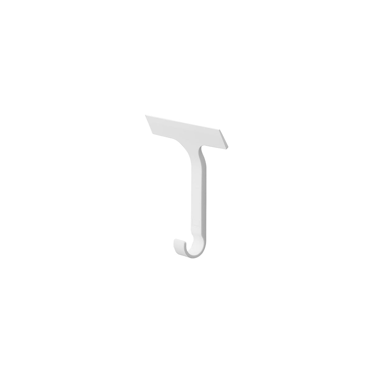 Yamazaki Tower Hang-Up Squeegee, Size S, Soft Silicone Squeegee in Size S that Hooks Over a Bar of up to 2.8 cm Across and Fits Curves and Narrow Gaps, 16 x 4.2 x 19.7 cm and 85 g, White or Black