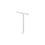 Yamazaki Tower Hang-Up Silicone Squeegee, M, Wide Soft Silicone Squeegee with a Long Handle and a Hook for Hanging on Pipes or Bars, 31 x 4.2 x 38 cm and 170 g, White or Black