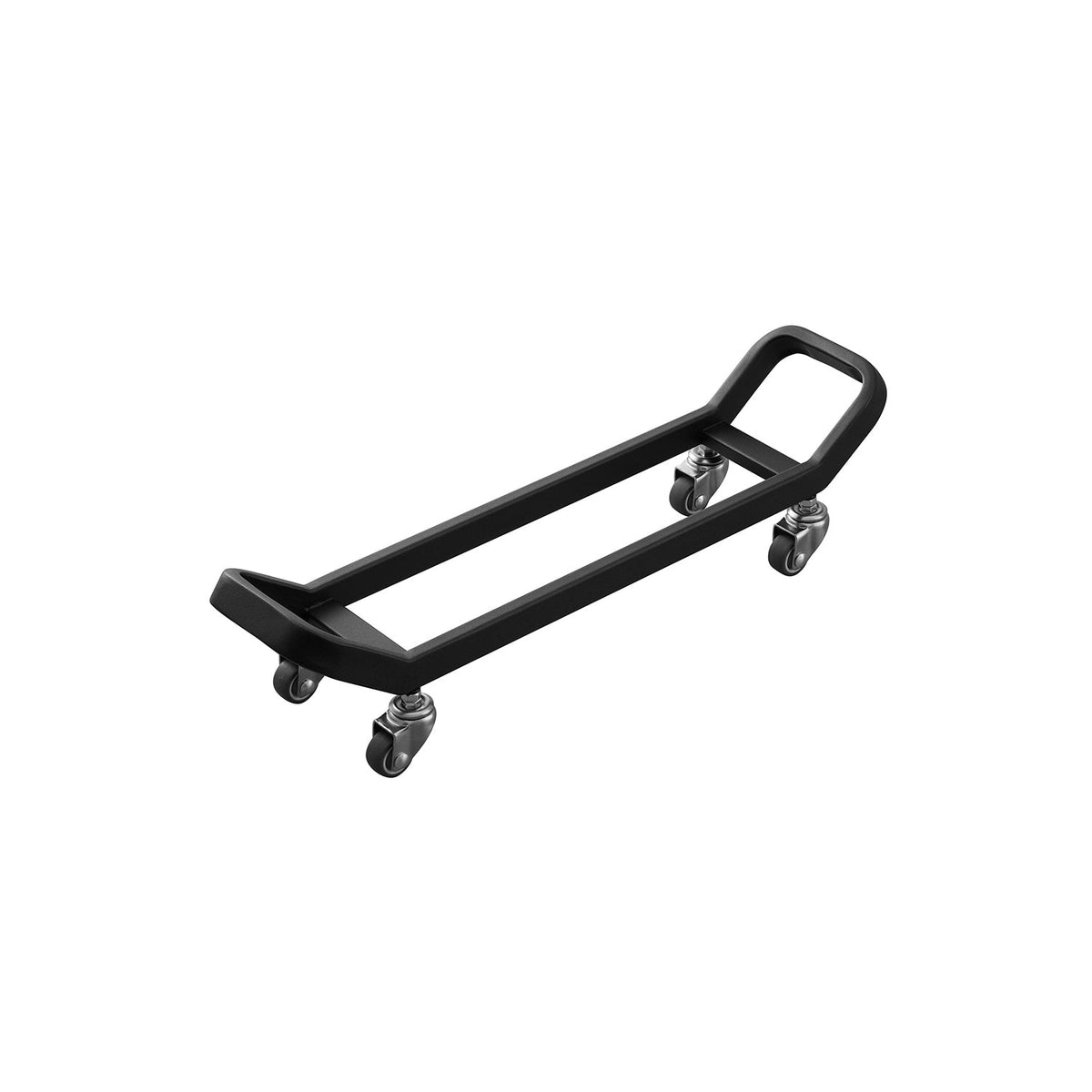 Yamazaki Tower Dumbbell Rack with Casters, Slim Steel Rack on Casters that Slides Dumbbells Under a Bed or Sofa, Holds 20 kg, 45.4 x 11.5 x 11.5 cm and 500 g, White or Black