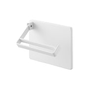 Yamazaki Tower Wall Toilet Paper Holder for One-Hand Cutting, Wall-Mounted Steel Holder with a Weight that Lets You Cut Toilet Paper with One Hand, with Plasterboard Pins and Screws, 14.5 x 2.4 x 12 cm and 340 g, White or Black
