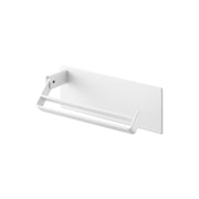 Yamazaki Tower Magnetic Towel Ring, Magnet Towel Ring for a Fridge Side or Kitchen Panel with a Movable Ring that Holds a Hand Towel, 19.1 x 4.4 x 7.1 cm and 375 g, White or Black