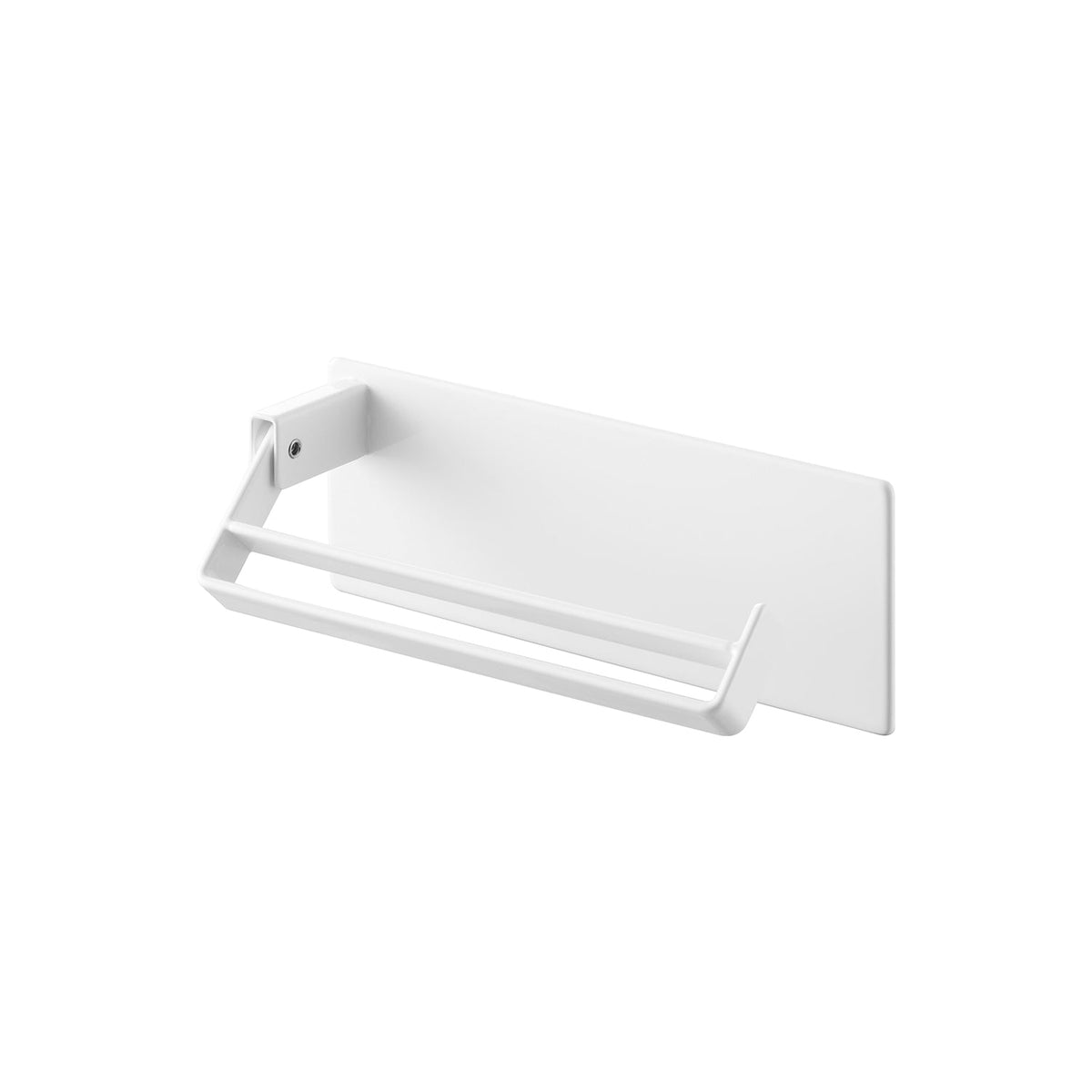 Yamazaki Tower Magnetic Towel Ring, Magnet Towel Ring for a Fridge Side or Kitchen Panel with a Movable Ring that Holds a Hand Towel, 19.1 x 4.4 x 7.1 cm and 375 g, White or Black