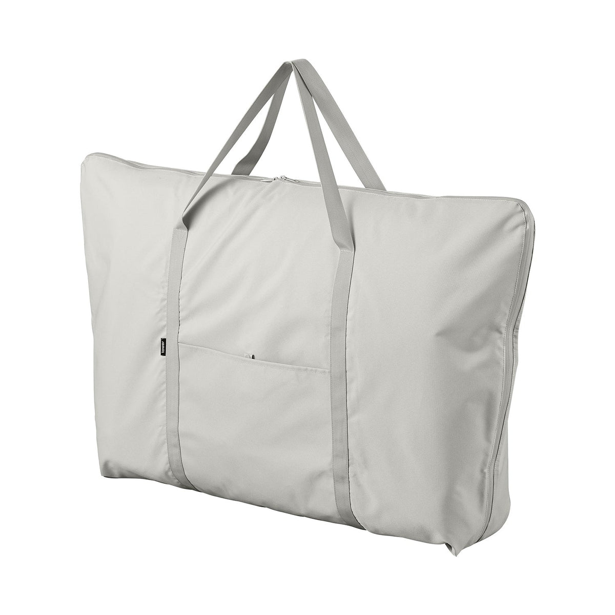 Yamazaki Tower Nap Futon Bag, Water-Repellent Carry Bag for a Child's Nap Futon up to 70 x 120 cm, 40 x 23.5 x 5 cm folded; 94 x 65 cm bag body and 480 g, Light Grey or Black