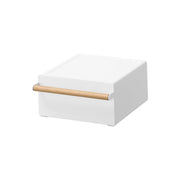 Yamazaki Tosca Under-Appliance Rack with Drawer, Rack with a Drawer that Raises an Electric Kettle or Coffee Maker and Stores Tea Things Beneath, Holds 5 kg, 22.2 x 28.6 x 11.5 cm and 2800 g, White