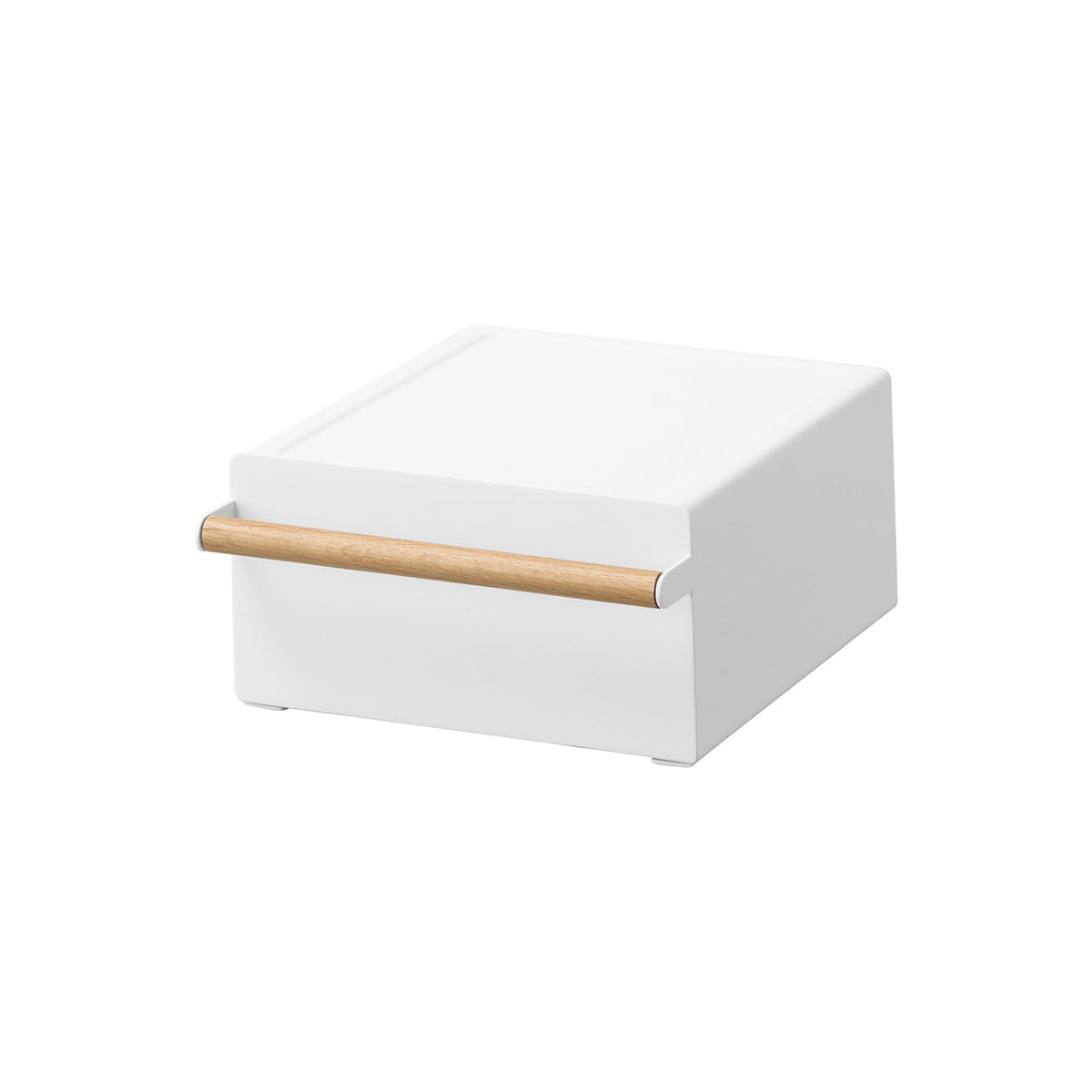 Yamazaki Tosca Under-Appliance Rack with Drawer, Rack with a Drawer that Raises an Electric Kettle or Coffee Maker and Stores Tea Things Beneath, Holds 5 kg, 22.2 x 28.6 x 11.5 cm and 2800 g, White