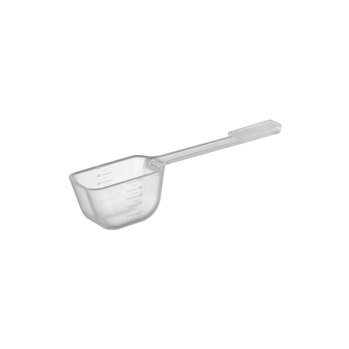 Yamazaki Nooks Long-Handle Pet Food Measuring Scoop 110 mL, Long-Handle Scoop That Measures 110 mL of Pet Food Without Dirtying Your Hand, Dishwasher Safe, Stays Out of the Bag, 22.5 x 4.6 x 5.2 cm and 50 g, White or Black
