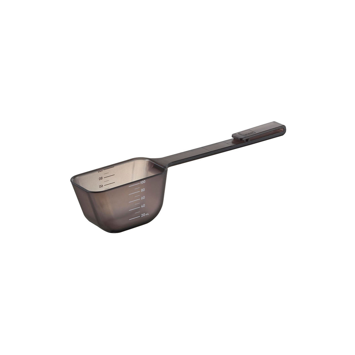 Yamazaki Nooks Long-Handle Pet Food Measuring Scoop 110 mL, Long-Handle Scoop That Measures 110 mL of Pet Food Without Dirtying Your Hand, Dishwasher Safe, Stays Out of the Bag, 22.5 x 4.6 x 5.2 cm and 50 g, White or Black
