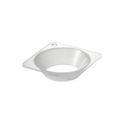 Yamazaki Tower Funnel for Soup Jars, Wide Funnel for Soup Jars that Pours Large Pieces Cleanly into Jars with a 7 to 8 cm Mouth, Dishwasher Safe, 10 x 10 x 2.5 cm and 30 g, Clear or Clear Black