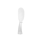 Yamazaki Tower Slim Standing Rice Paddle, Non-Stick Rice Paddle that Stands, Lies with a Raised Tip or Hangs from a Hole, Dishwasher Safe, Heat Resistant to 180 C, 5.7 x 3.4 x 19 cm and 30 g, Clear or Clear Black
