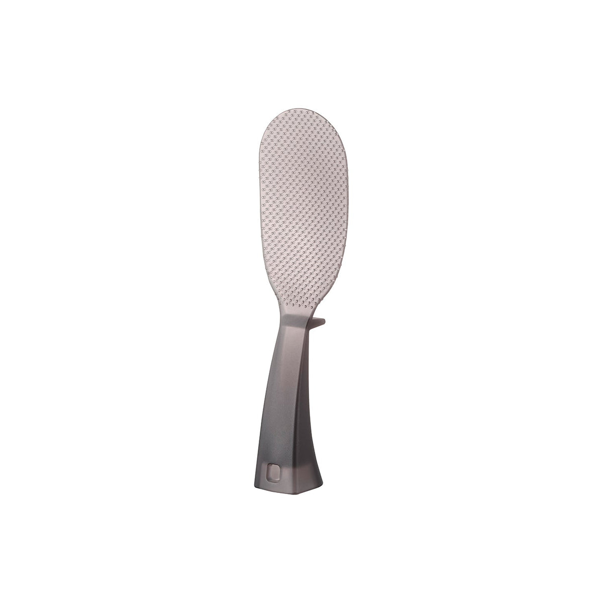 Yamazaki Tower Slim Standing Rice Paddle, Non-Stick Rice Paddle that Stands, Lies with a Raised Tip or Hangs from a Hole, Dishwasher Safe, Heat Resistant to 180 C, 5.7 x 3.4 x 19 cm and 30 g, Clear or Clear Black
