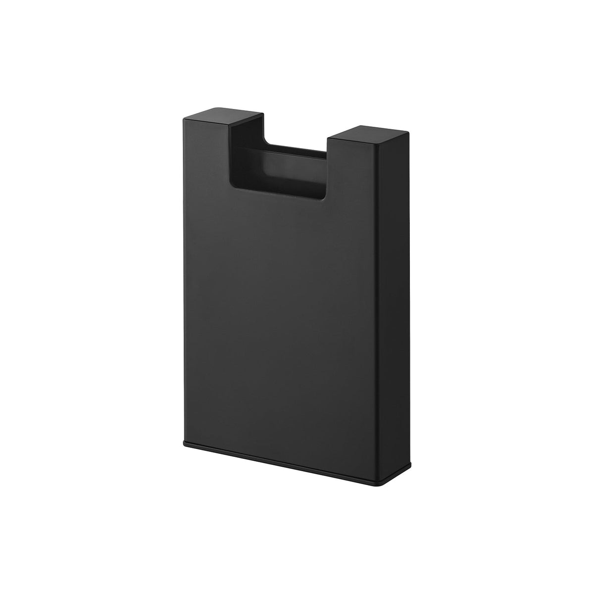 Yamazaki Tower Magnetic Bread Bag Storage Case, Slim Magnetic Case that Sticks to a Steel Surface and Stores Around 100 Bread Bags with a Pull-Out Slot, 14.5 x 4.5 x 21.3 cm and 365 g, White or Black