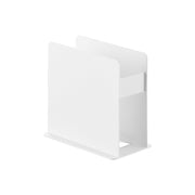 Yamazaki Tower Paper Napkin Stand, Steel Stand with a Sloped Base that Lets Paper Napkins Slide Out Easily, Fits Napkins up to 9.9 cm Wide, 10.8 x 6.1 x 10.3 cm and 260 g, White or Black