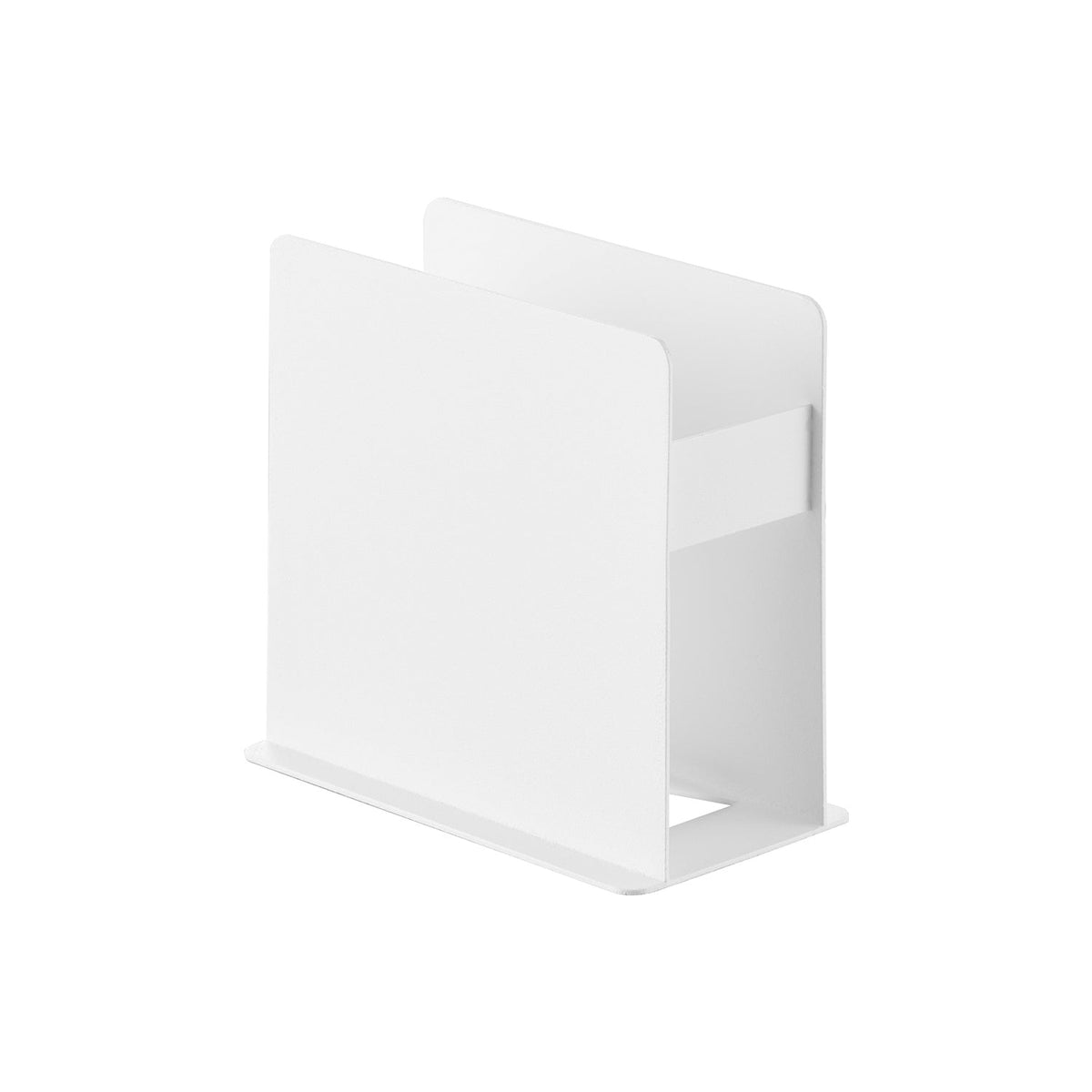 Yamazaki Tower Paper Napkin Stand, Steel Stand with a Sloped Base that Lets Paper Napkins Slide Out Easily, Fits Napkins up to 9.9 cm Wide, 10.8 x 6.1 x 10.3 cm and 260 g, White or Black