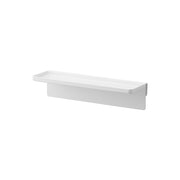 Yamazaki Tower Seasoning Tray for Glass Range Guard, Steel Tray that Hooks onto a Fixed Glass Range Guard for Seasoning Bottles up to 11 cm High, for Induction Cooktops Only, 25 x 8.2 x 6 cm and 385 g, White or Black