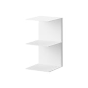 Yamazaki Tower Wall-Mounted Bookshelf, Set of 2, Narrow Wall Shelves for Books, Set of 2, Fixed with Pins or Screws, 10.1 x 10.8 x 18.3 cm each and 605 g, White or Black