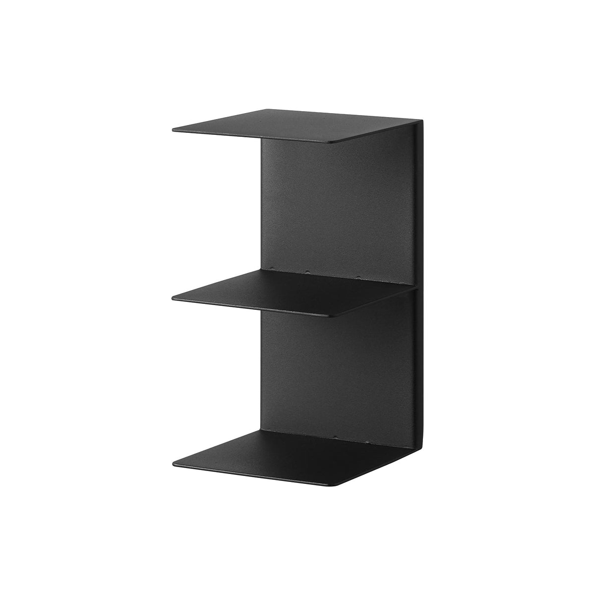 Yamazaki Tower Wall-Mounted Bookshelf, Set of 2, Narrow Wall Shelves for Books, Set of 2, Fixed with Pins or Screws, 10.1 x 10.8 x 18.3 cm each and 605 g, White or Black